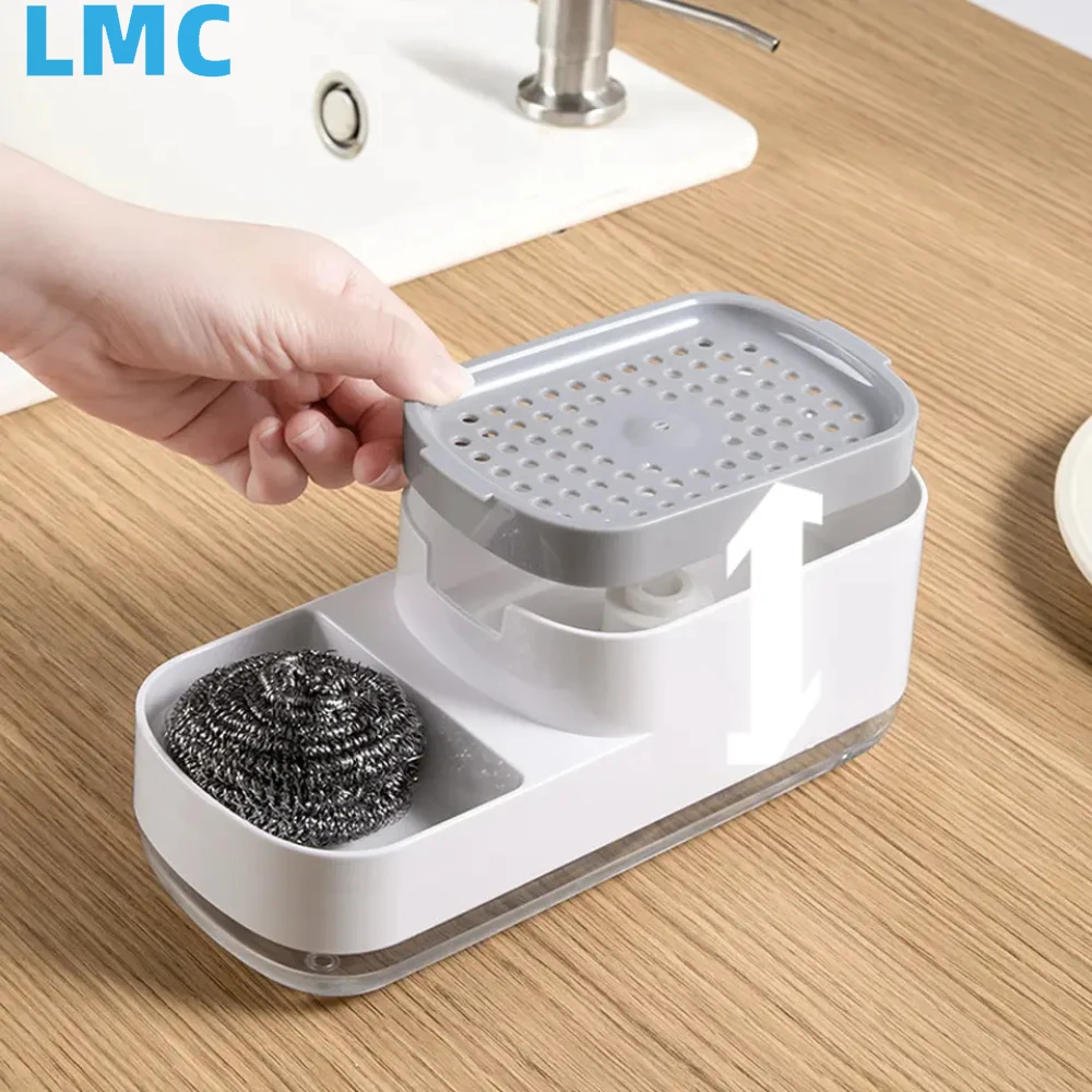 

LMC Soap And Kitchen Dispenser Soap Dispenser And Sponge For Dishes Kitchen Sink Soap Holder Automatic Soap Dispenser Soap Box