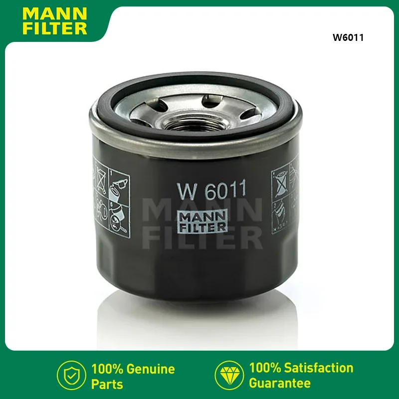 Масляный фильтр MANNFILTER W6011 подходит для SMART Fortwo Coupe/Cabrio II 1230A040 A1321800110