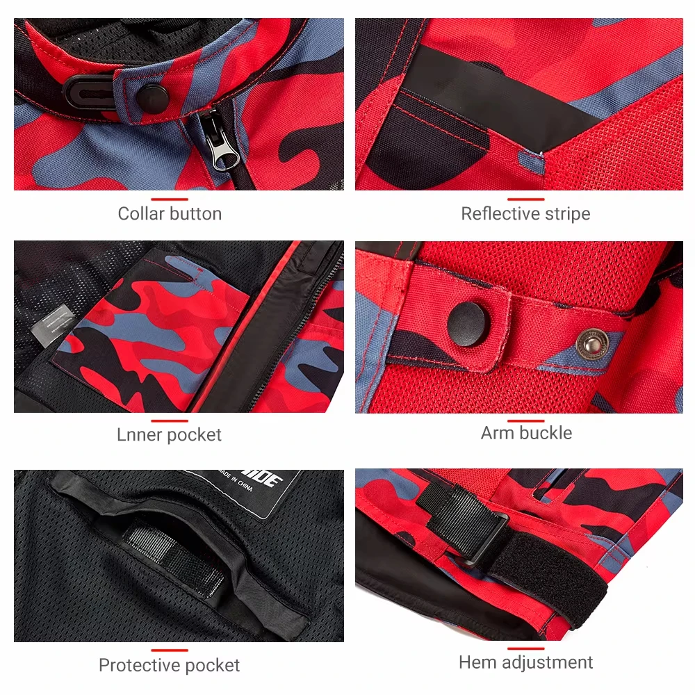 IRONRIDE летняя мотоциклетная куртка для гонок устойчивая к падению раллийная