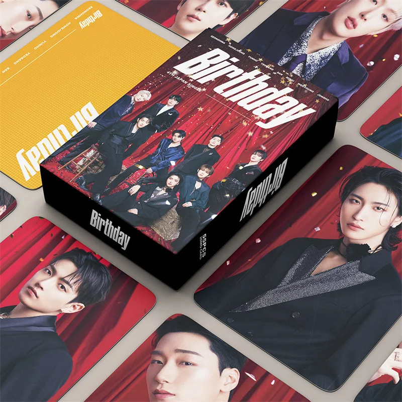 Альбом ATEEZ 4 из Японии поздравительная открытка на день рождения LOMO Card Hongjoong Seonghwa