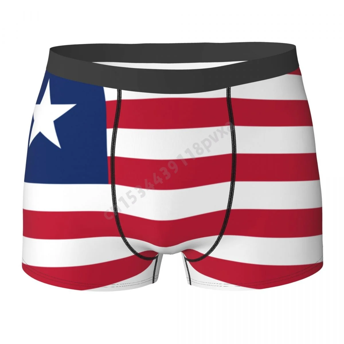 

Men Panties Liberia Flag Liberian Country Boxer Shorts Polyester Underpants For Boys Male Large Size