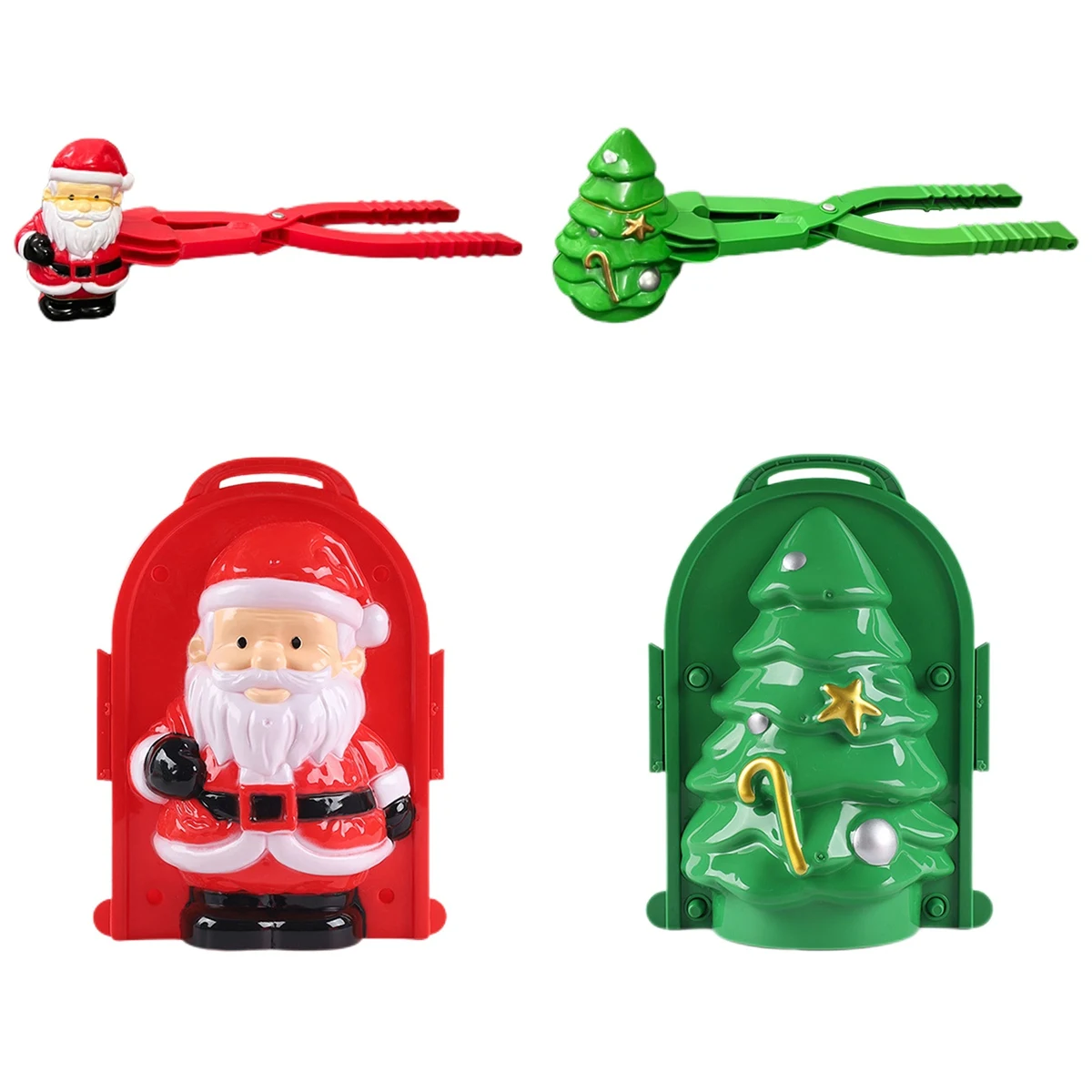 

4 Pieces Toys Clau Snow Toy Kit Clips Snow Ball Clips Winter Outdoor
