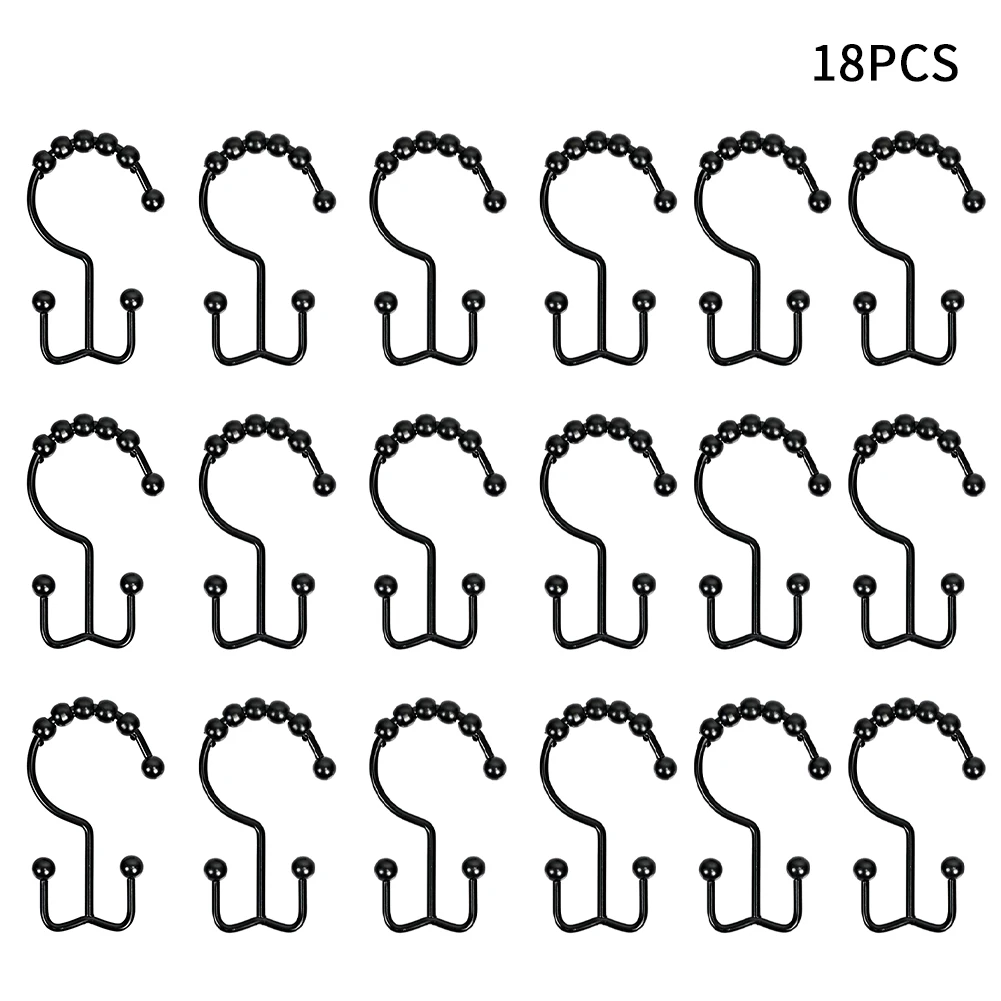 

18 шт., многофункциональные роликовые шарики для занавесок для душа