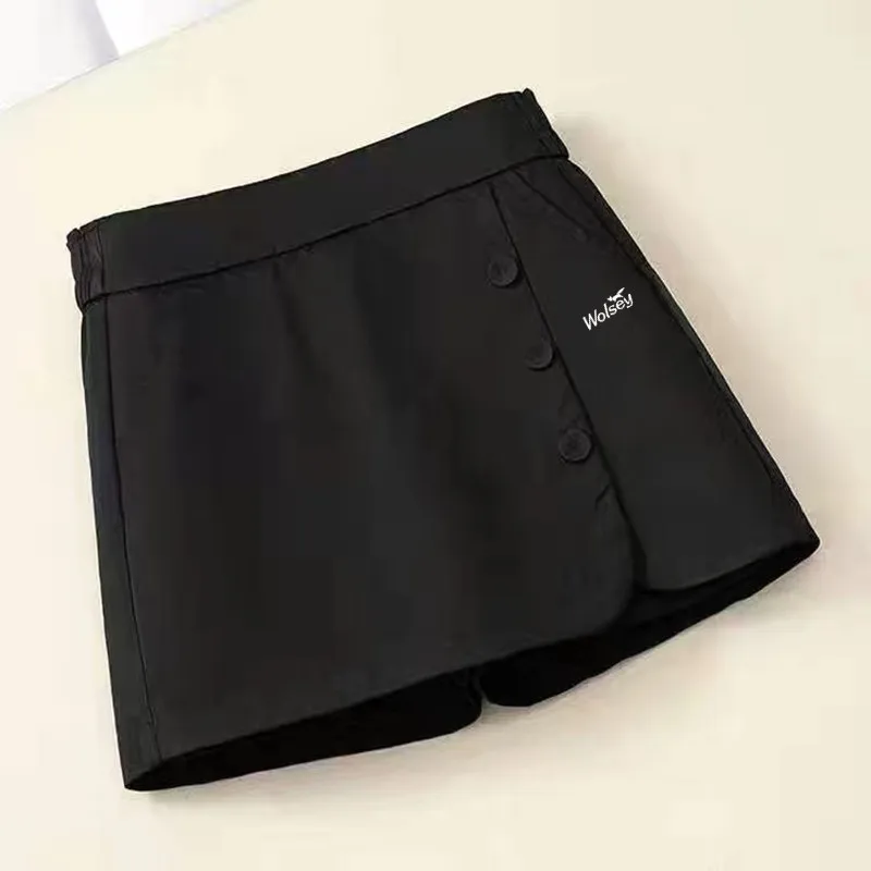 Women Golf Wear Shorts 2023 Summer ladies Golf A-line skirt Wide-leg pants High waist Safety pants Mini Skirt Tennis golf Shorts