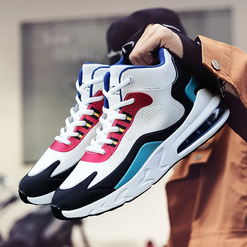 

2022 Fashion Sneakers Lightweight Breathable Men's Casual Shoes Comfortable Non-Slip Men's Shoes Soft Sole Lace-Up Walking Shoes