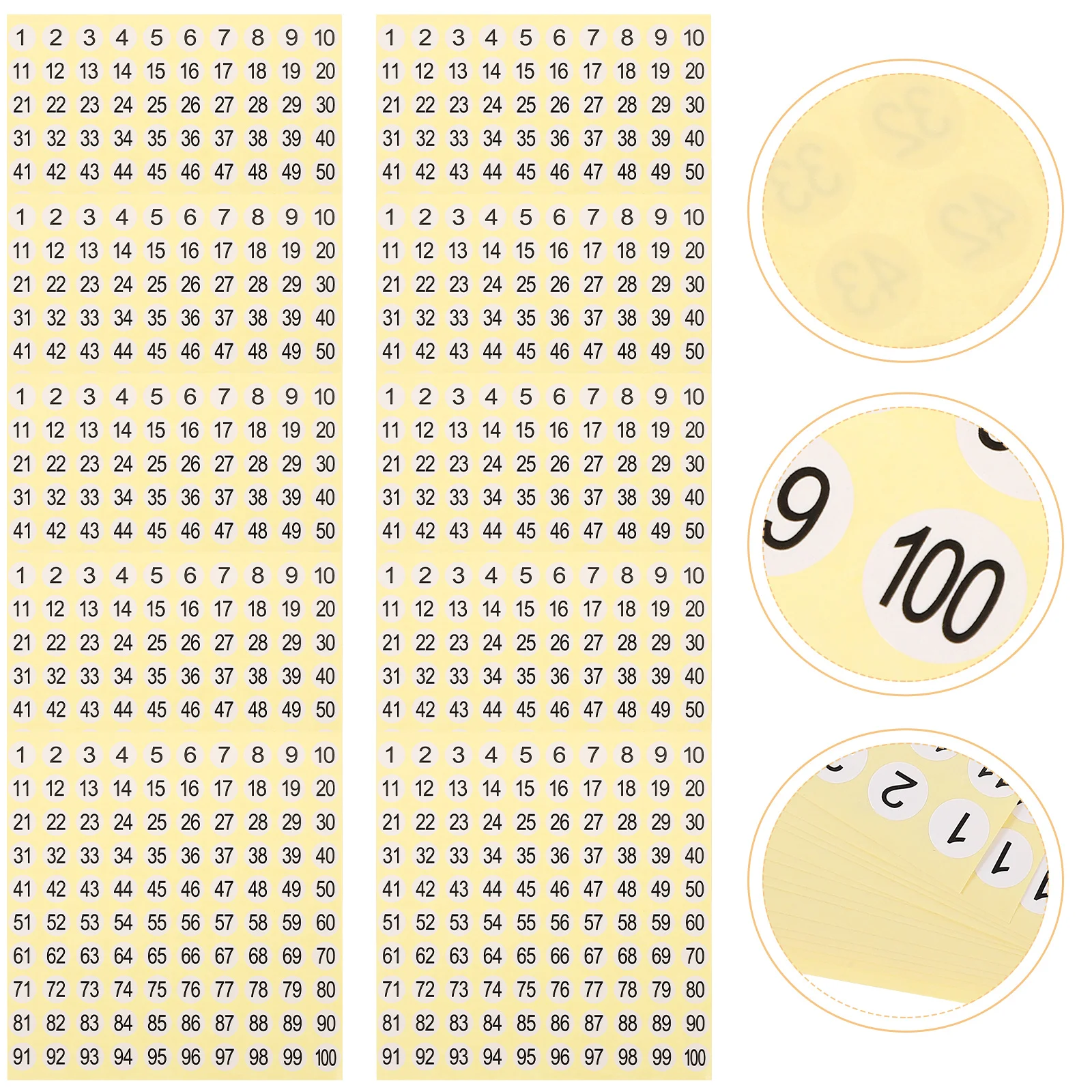 

15 Sheets Digital Stickers Small Number Numbers Applique Marking Tags Numbered Labels Copper Plate Clothes