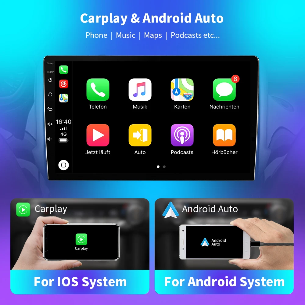 NAVISTAR T5 For Suzuki Jimny 1998-2004 Car Radio Android 10 4G WIFI Player BT Carplay Android Auto GPS Navigation No DVD 2 Din images - 6