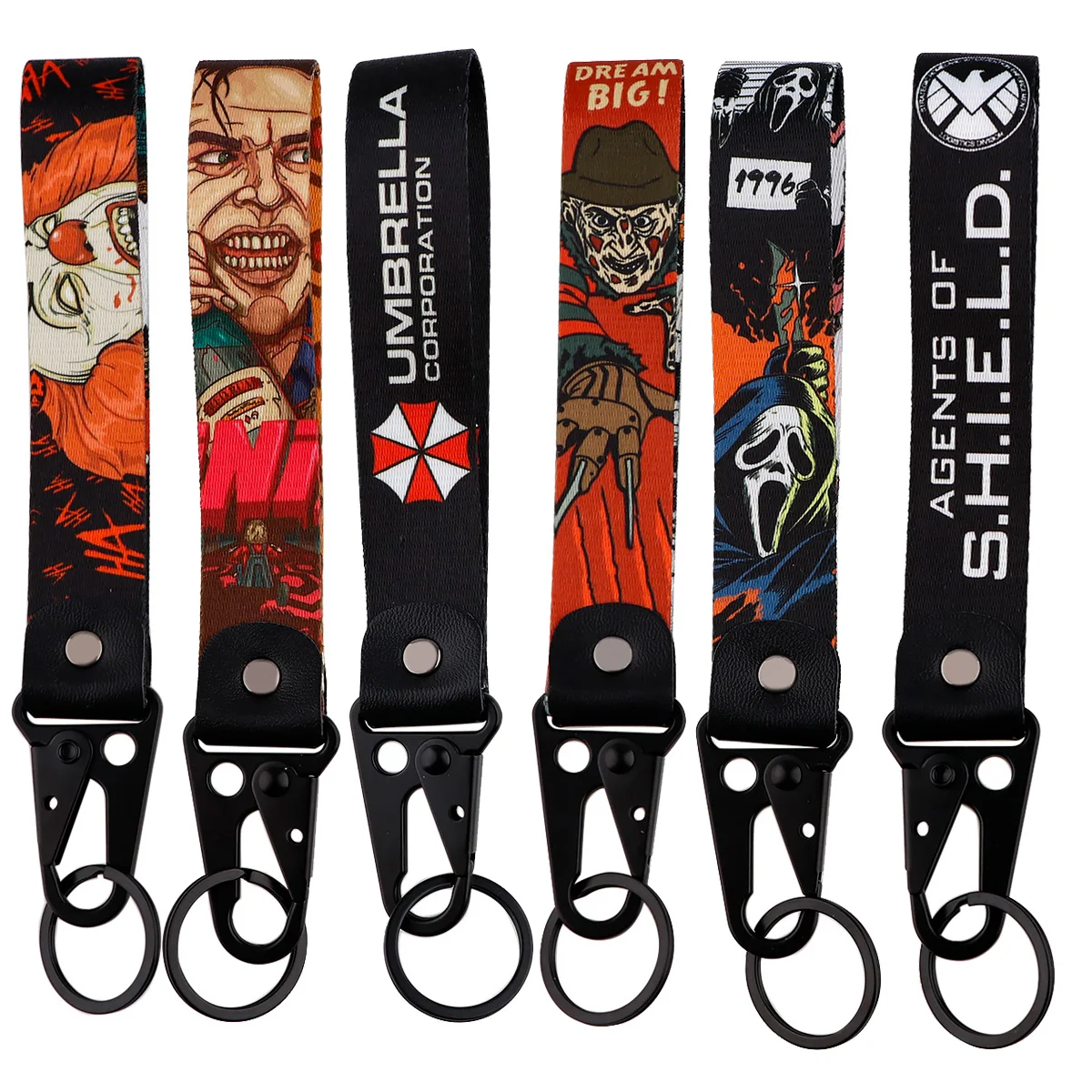 

New Design Anime ICON Car Motorcycle Keychain Pirate Eagle Beak Keychain Key Rings Tags Holder