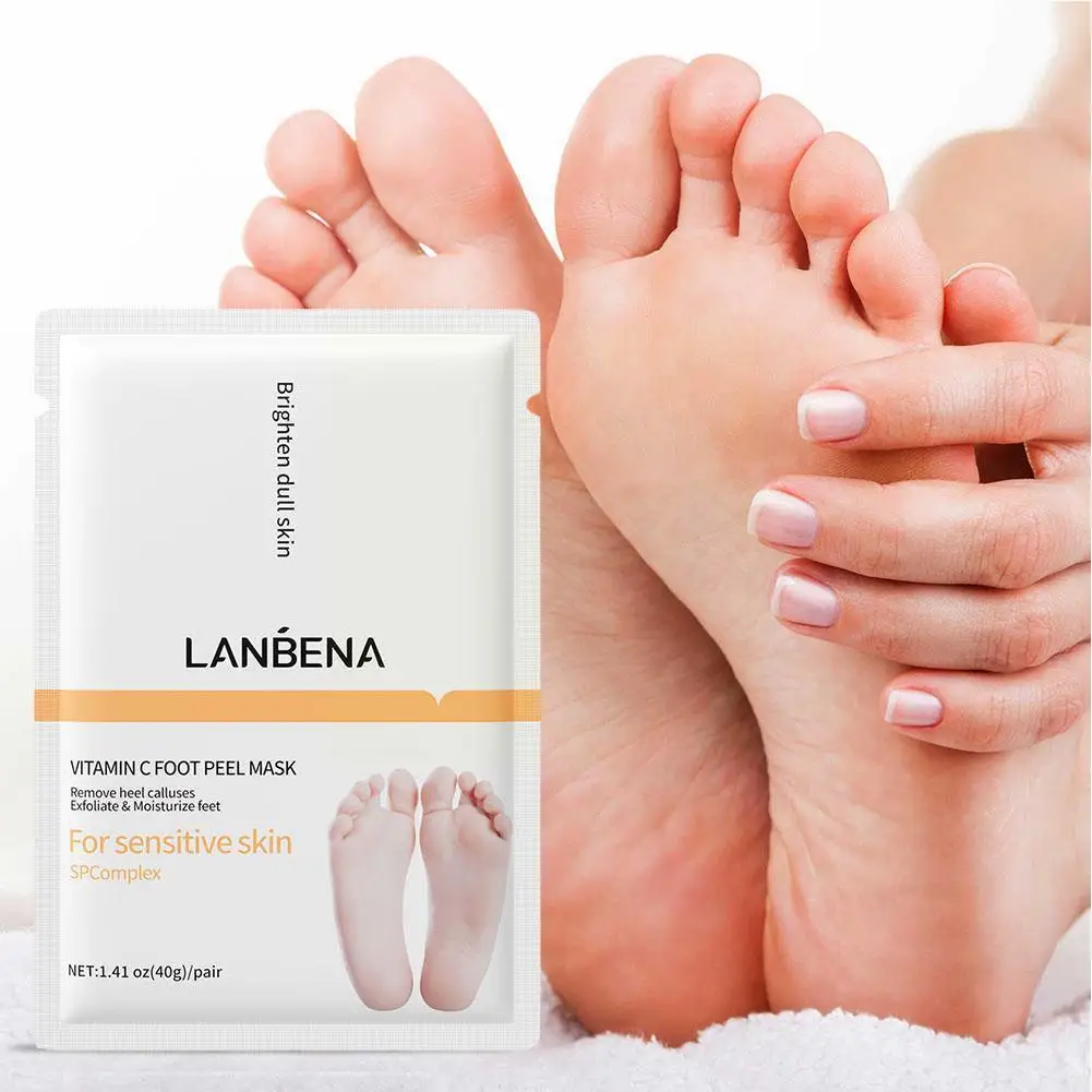 

1pair Feet Exfoliating Anti Drying Cracked Remove Skin Foot Nourishing Deep Whitening Dead Care Moisturizing Product B K2p7