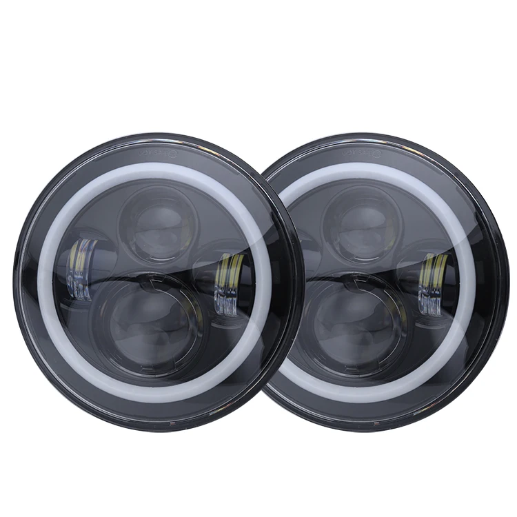 

LOYO factory oem angel eye 7 inch led headlight accessories for jeep wrangler jk