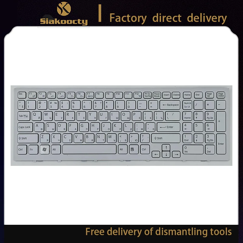 

new RU keyboard For Sony VAIO PCG-71911L PCG-71912L PCG-71913L PCG-71914L VPCEH VPC-EH White keyboard