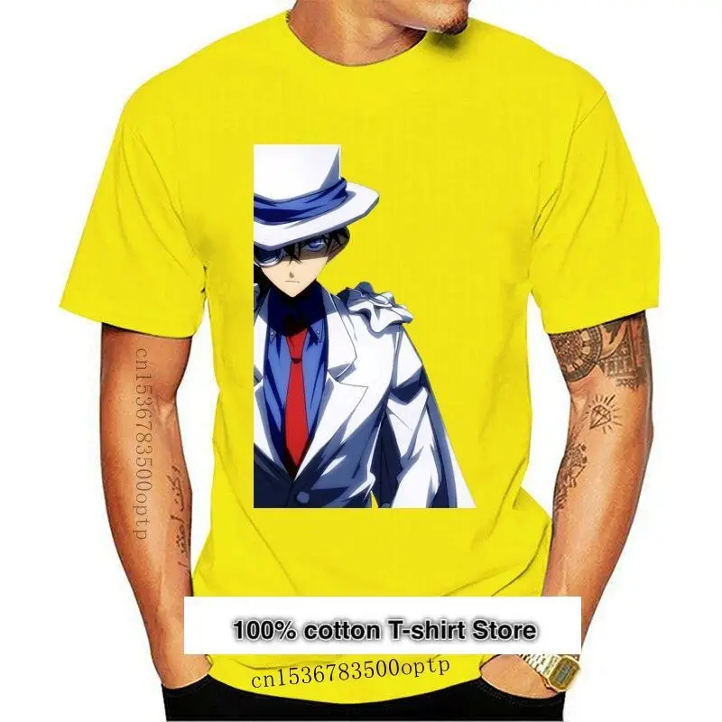 

Camiseta clásica de algodón para hombre, camisa de manga corta a la moda, color negro, con estampado de Kaito, Anna B, nuevo