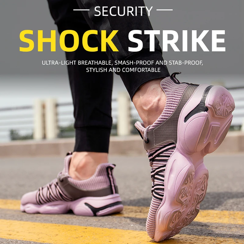 Pdmcms Work Boots Men Indestructible Steel Toe Shoes Safety Boot Women Work Sneakers Anti-puncture Working Shoes Dropshipping