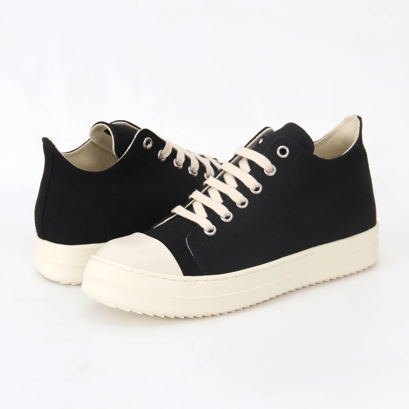 

Designer Shoes For Women 2023 Owens Canvas Low-top Sneaker Reaches Luxury Black Flats Brand High Quality Black shoes