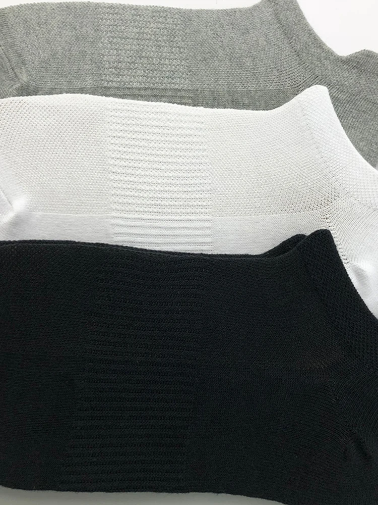 6 pairs of tb socks boxed men's and women's shallow mouth low-top solid color Japanese trend deodorant sweat-absorbing socks