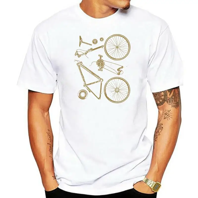 

parti della bici Divertente da uomo ciclismo t-shirt bicicletta mtb strada RACER 100% Cotton Men Women T Shirt Tees Custom