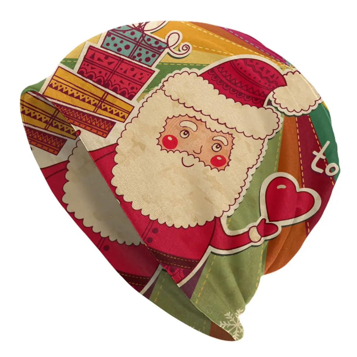 

Merry Christmas New Year Skullies Beanies Hat Cute Santa Claus Cool Men Women Street Cap Warm Head Wrap Bonnet Knitting Hats
