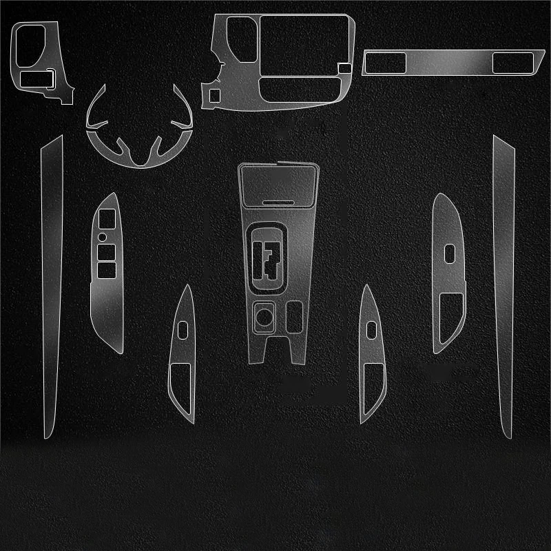 

For Mitsubishi Outlander 2017-2021 TPU Transparent Protect Film Interior Sticker Center Console Gear Door Window Car Accessories