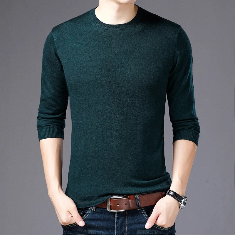 

New long sleeve sweater men's clothing Loose slim warm Knitted sweaters 2214