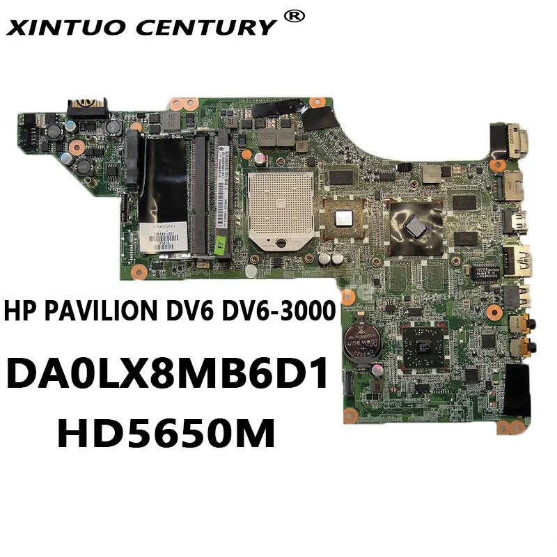 

603939-001 595133-001 motherboard for HP PAVILION DV6 DV6-3000 laptop motherboard DA0LX8MB6D1 DDR3 HD5650M DDR3 100% test work