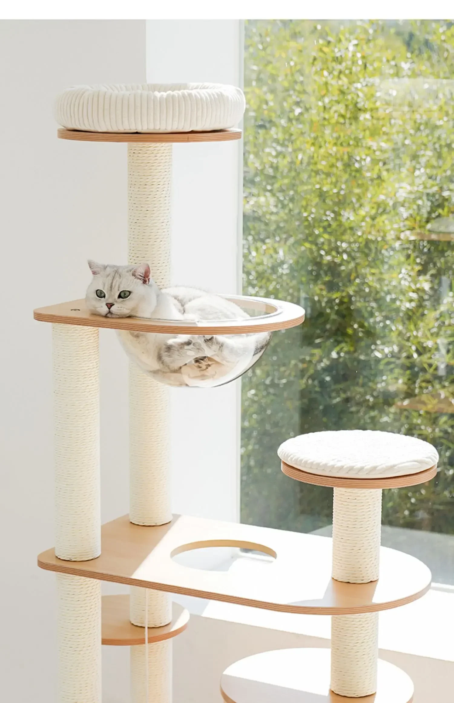 Стойка для скалолазания кошек гнездо интегрированное дерево в современном стиле