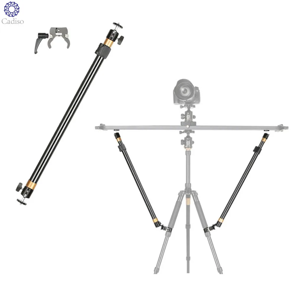 

Cadiso Slide Rail Support Rod Adjustable Tripod Stability Arm for Increasing Stability Extendable Poles for Camera Video Dolly