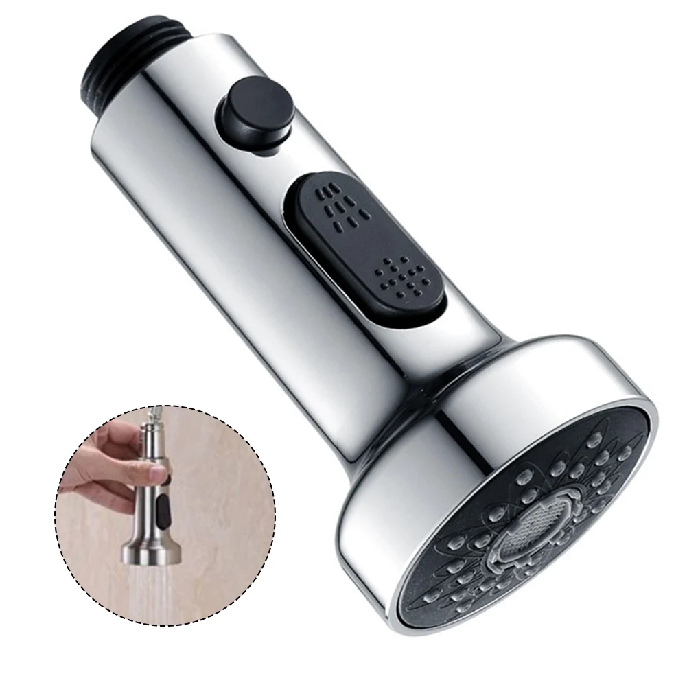 

Kitchen Pull Out Faucet Sprayer Plating Nozzle Water Saving Bathroom Basin Sink Shower Spray Head Water Tap Faucet ABS