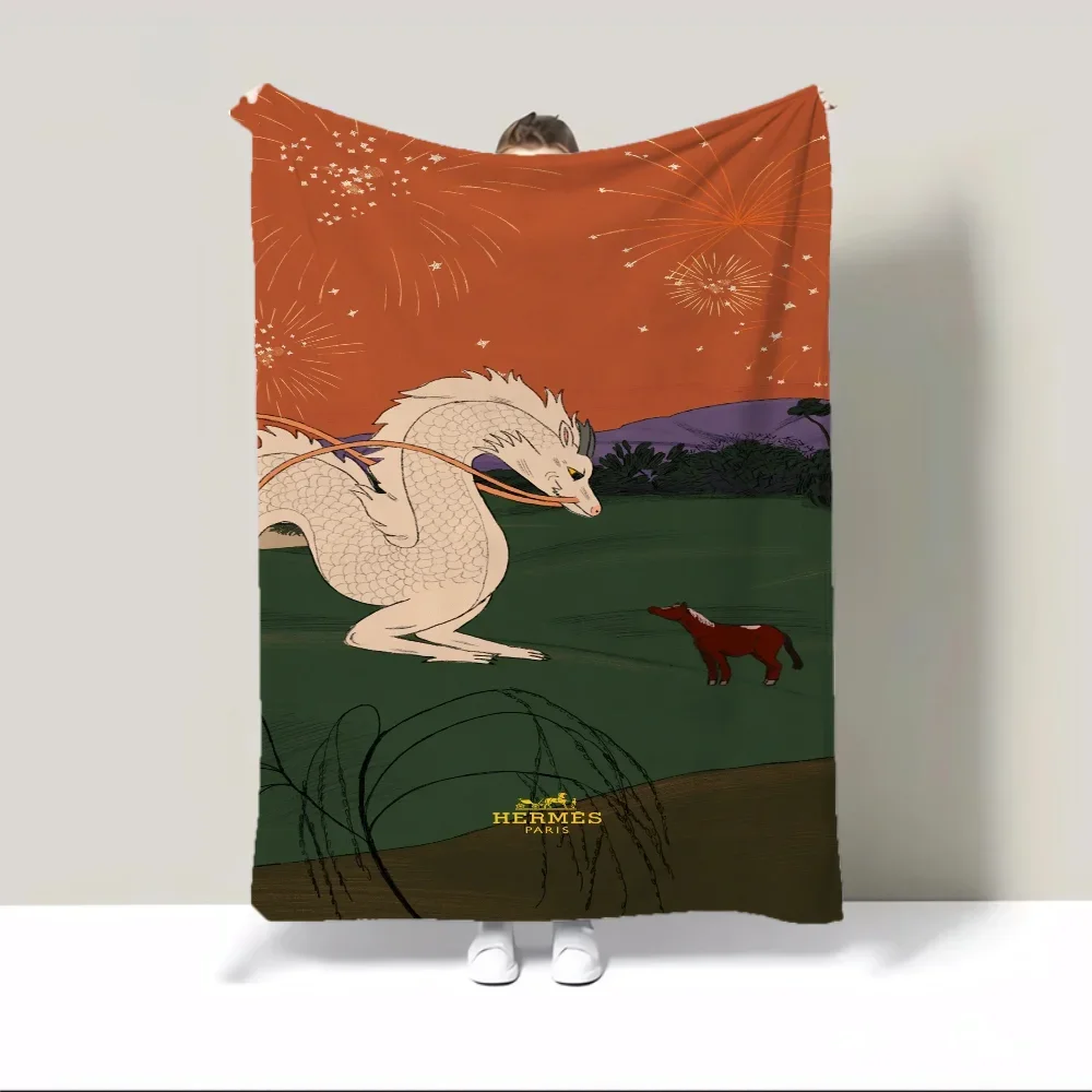 H-herme-s-Manta с роскошным изображением для взрослых мягкие и индивидуализированные