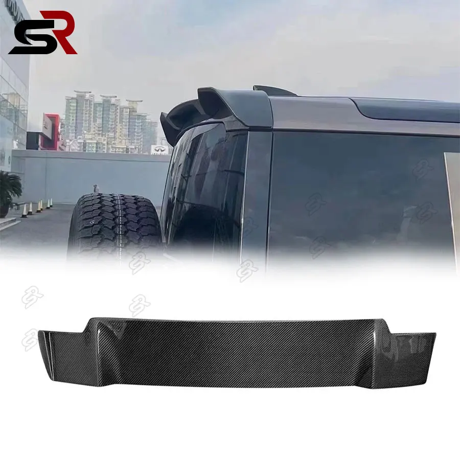 Для Land Rover Defender настоящее углеродное волокно задний хвостовое крыло спойлер на