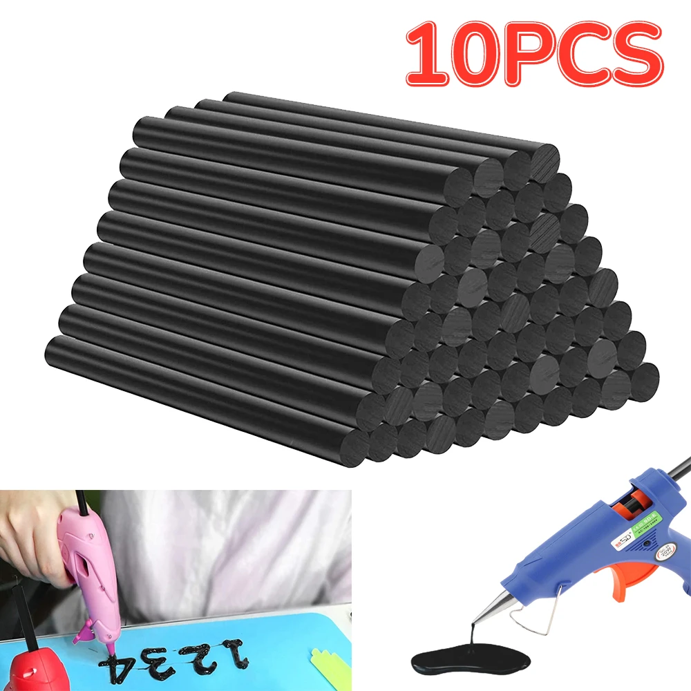 

10-1PCS Black Thermoplastic Glue Sticks Paintless Car Dent Repair Tools Household Hot Melt Glue Stick Craft Adhesives