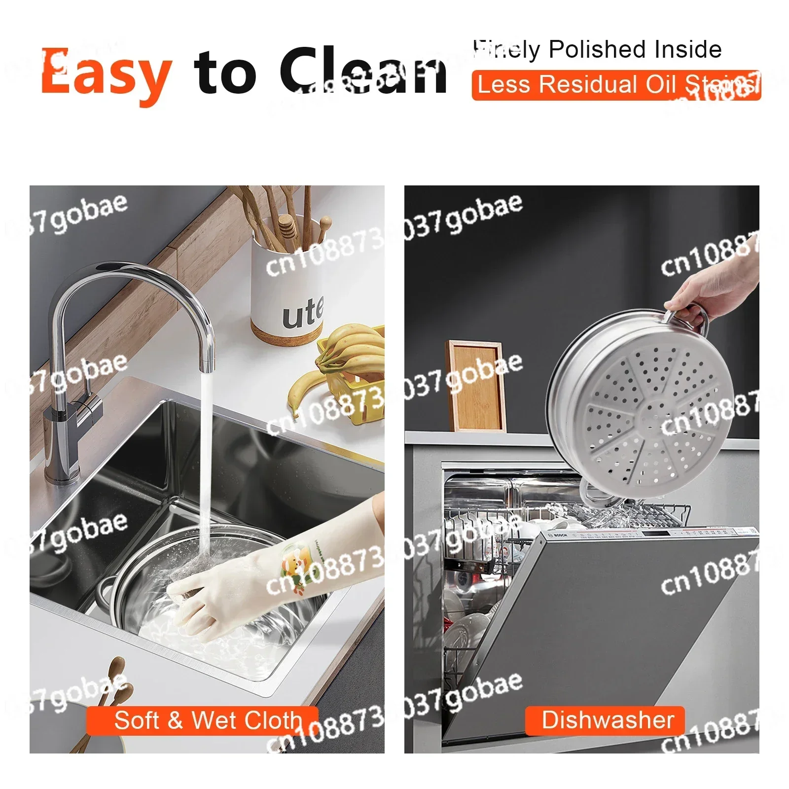 Пароварка из нержавеющей стали набор суповых кастрюль кухонная посуда паровая