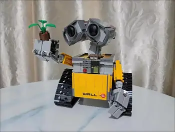 Disney Walle Movie WALL.E Eva Robot MOC DIY Model Building Blocks Bricks Sets Classic Dolls Kids Toys For Children Gift 2