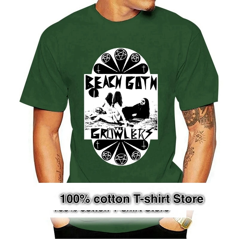

THE GROWLERS Beach Goth Rock Band Men Black T Shirt