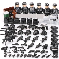 toy building block special police armed bulletproof clothing police dog equipment doll assembly building block puzzle kids gift