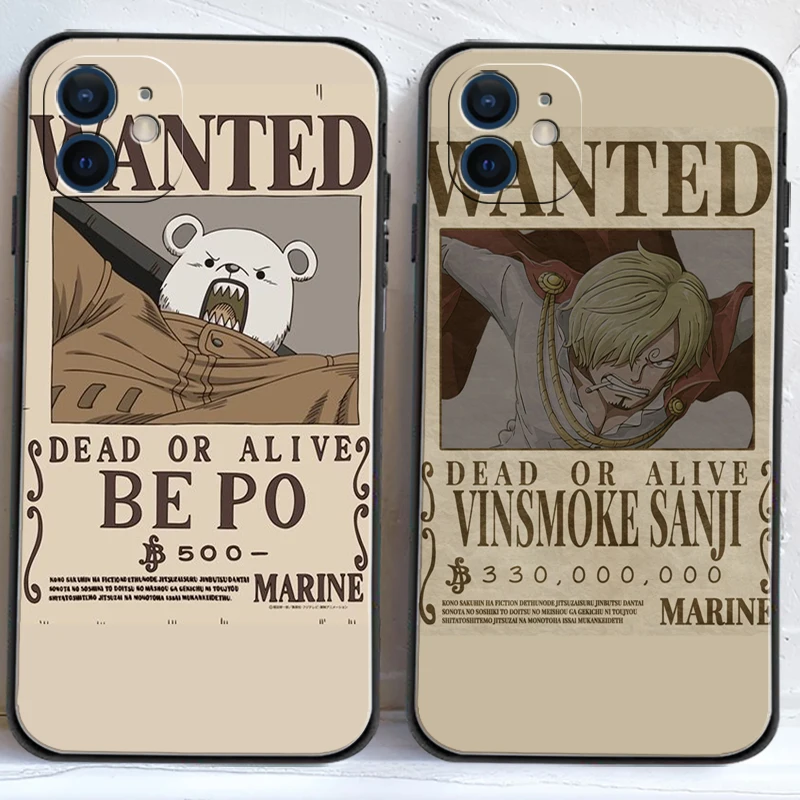 

One Piece Phone Cases For iPhone 11 12 Pro MAX 6S 7 8 Plus XS MAX 12 13 Mini X XR SE 2020 Coque Carcasa Soft TPU Back Cover