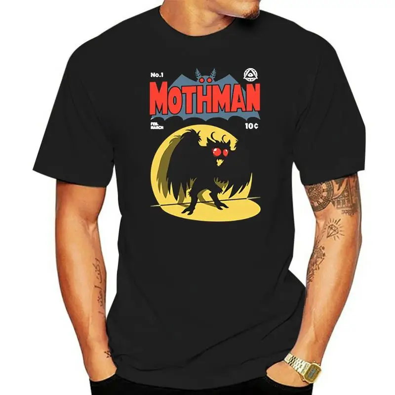 

NEW Printed Men T Shirt Cotton tshirt Mothman O-Neck Short-Sleeve Women T-Shirt Funny