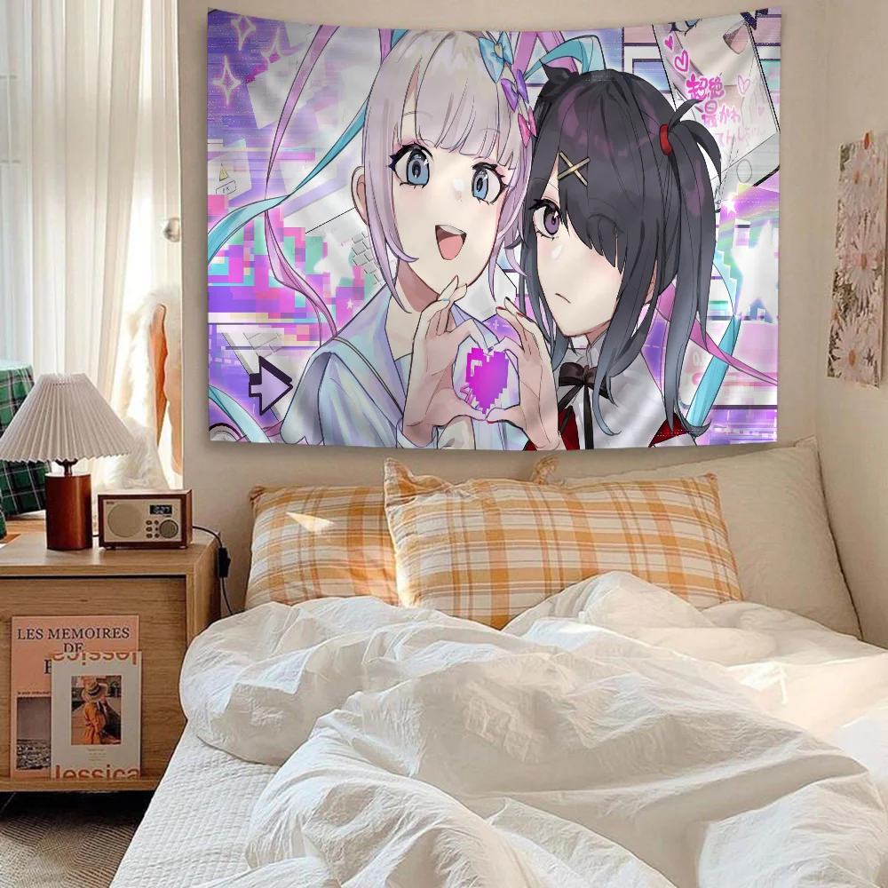 N-Needy Girl Cartoon Tapestry Art Science Fiction Room Home Decor