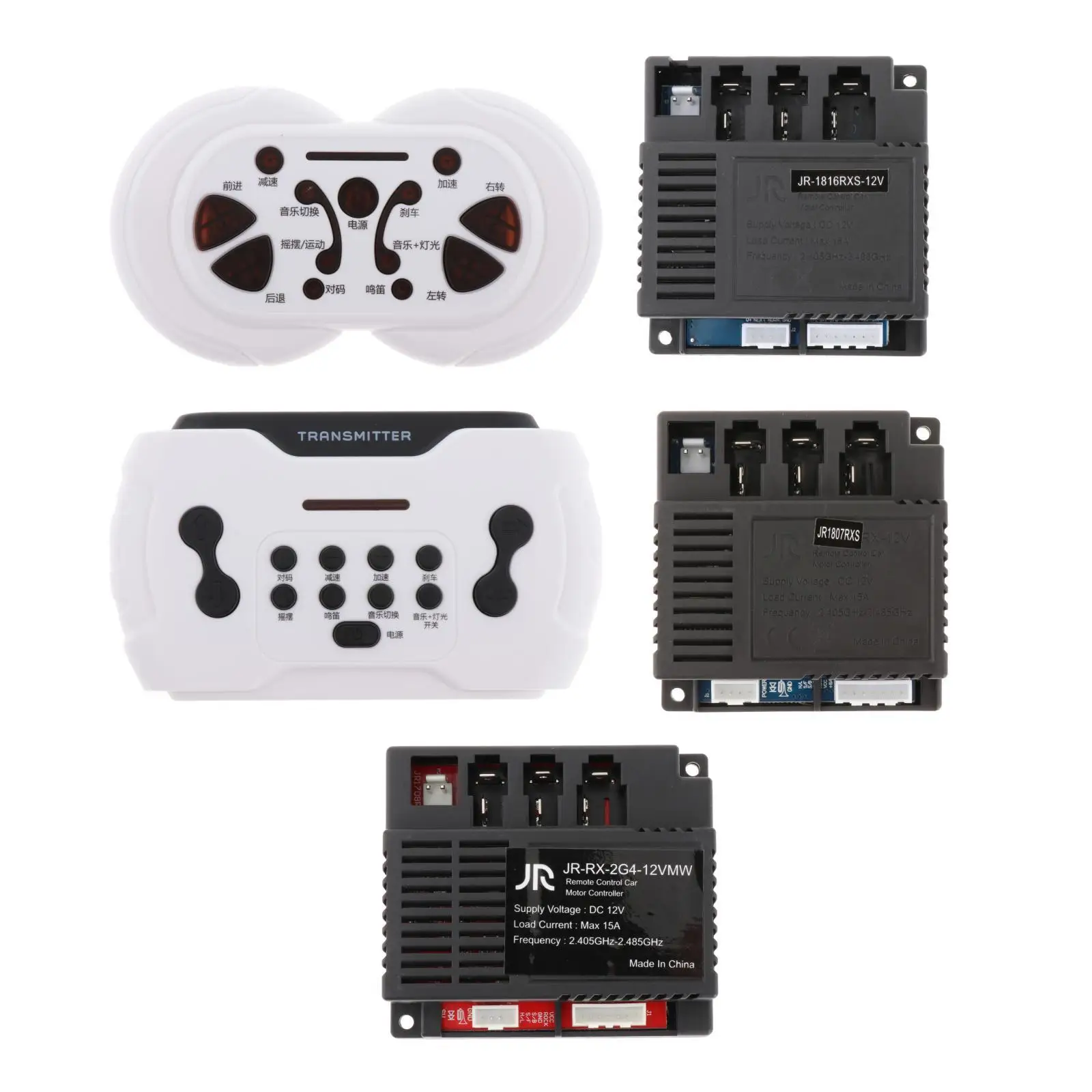 

Bluetooth Remote Control JR1807Rxs Receiver for Electric Toy Car Replacement