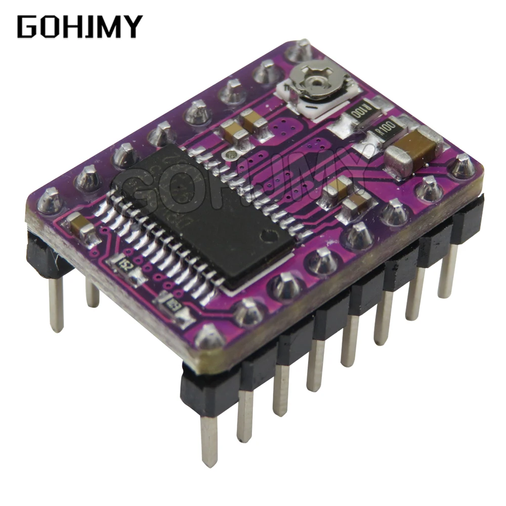 Запчасти для 3D-принтера DRV8825 Stepstick, драйвер шагового двигателя, радиатор Reprap, замена драйвера A4988 на Ramps 1,4 1,5 1.6, плата управления