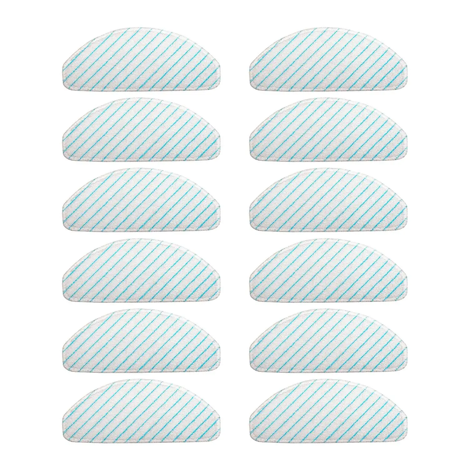 

12 Pack Microfiber Mopping Pads for ECOVACS DEEBOT OZMO T8 T8 AIVI Vacuum Cleaner Moping Cloths Rags Spare Parts