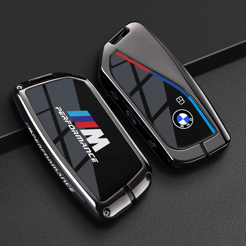 Фото Чехол-накладка из сплава и ТПУ для автомобильного ключа BMW 7 серии G70 G09 XM U06 G81 M3 I7 X7 G07 LCI IX I20 X1 U11 №5