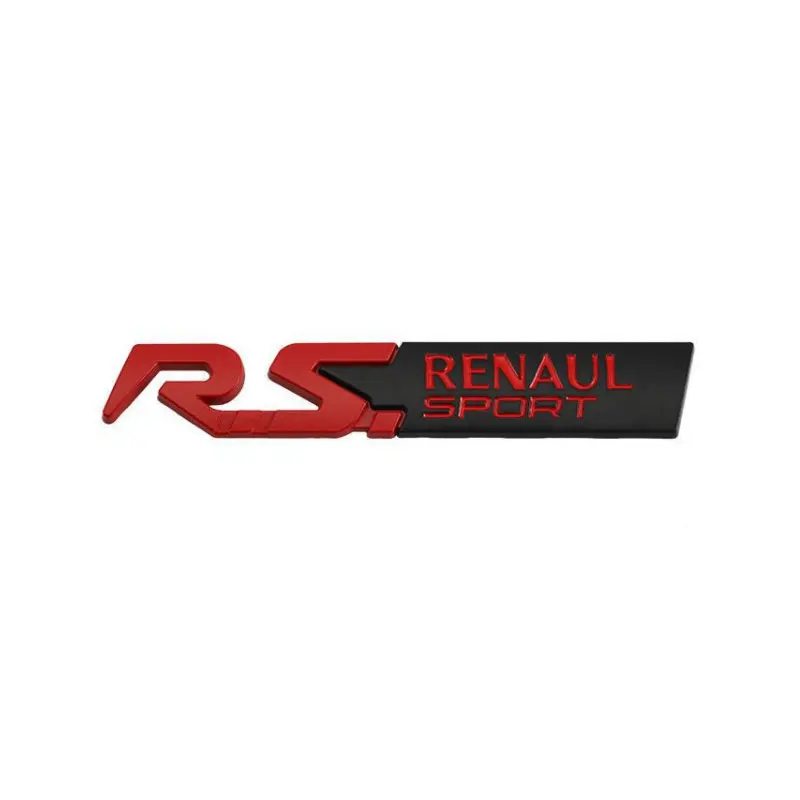 

RS RENAULT SPORT эмблема, автомобильные наклейки для Renault RS LINE megane laguna CLIO, листовая пластина, модифицированные аксессуары для багажника, наклейки