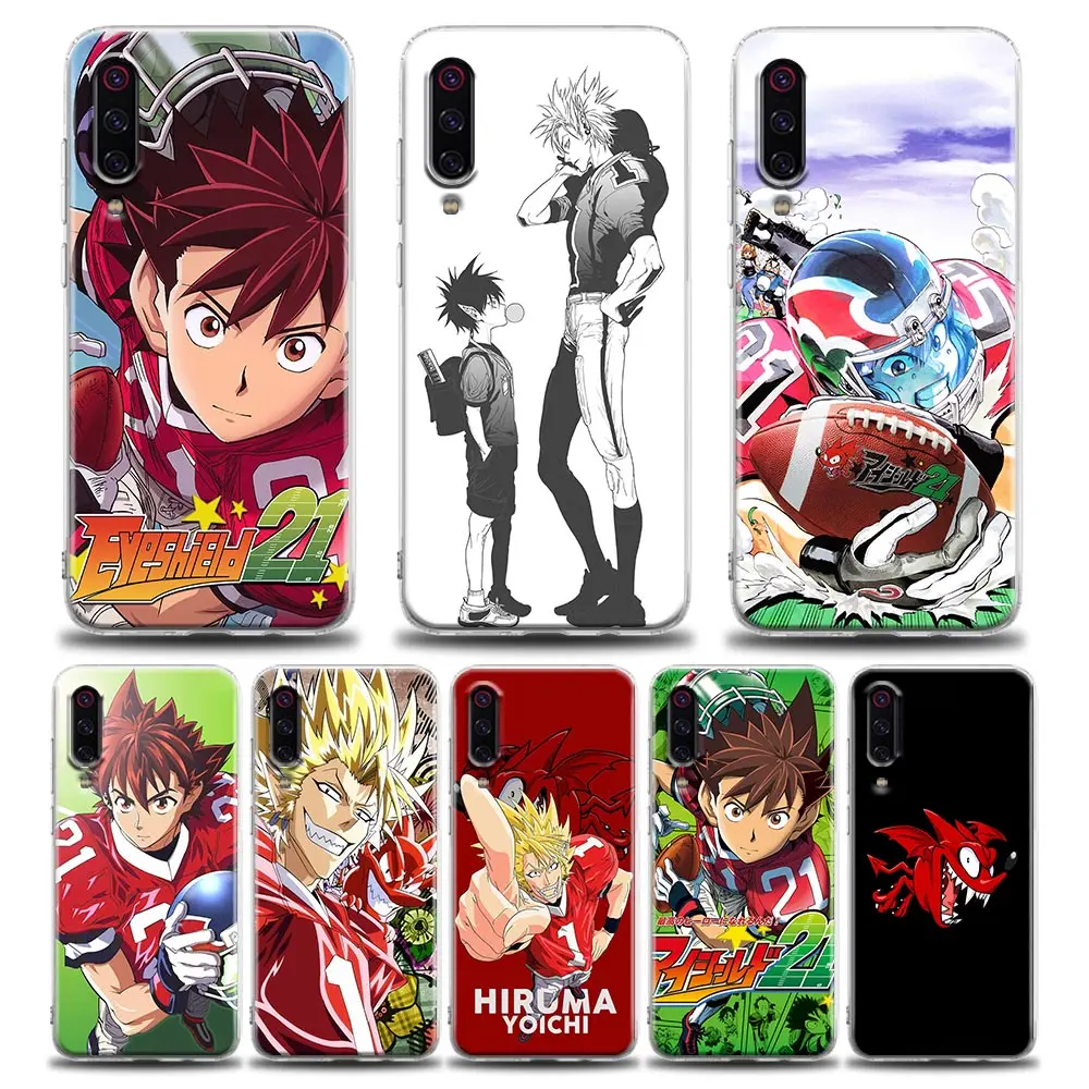 

Eyeshield 21 Manga Devil Bats Clear Soft Case For Xiaomi Mi 12 12X 11 11T 10 10T Pro Lite 9 Back Cover For POCO M4 X3 M3 Pro F3