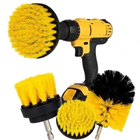 3pcsset electric scrubber brush scrub kit round cleaning brush for carpet glass car tires nylon brushes cleaner 23 54