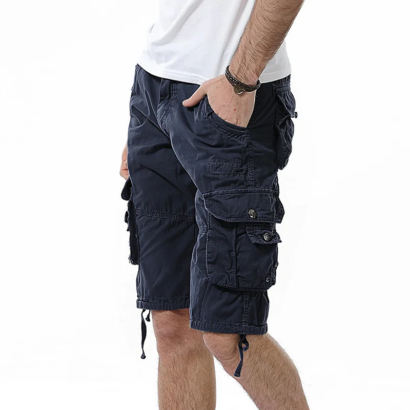 

Summer 2023 Mens Cotton Cargo Shorts Military Army Camo Casual Shorts Men Cotton Loose Work Short Pants Brand Mens Clothing 2023