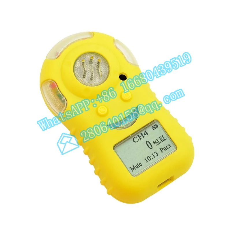 Best price single rechargeable portable LCD combustible gas detector handheld methane enlarge