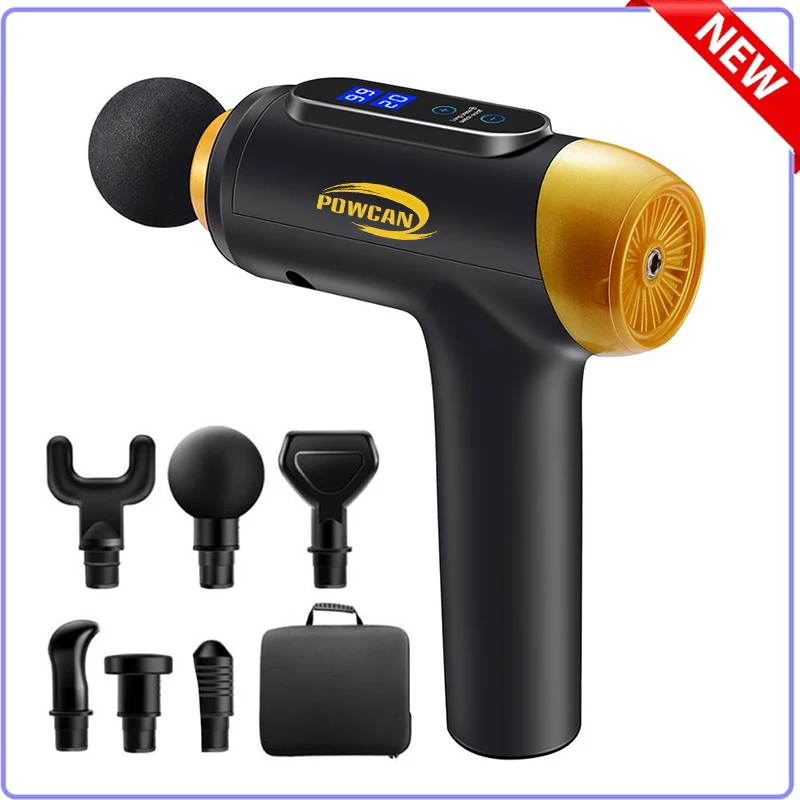 

Massage Gun 12mm Deep Muscle Relaxation Massager for Neck Pain Foot Body Massager Electric Helps Relieve Lehealth Lcd Display