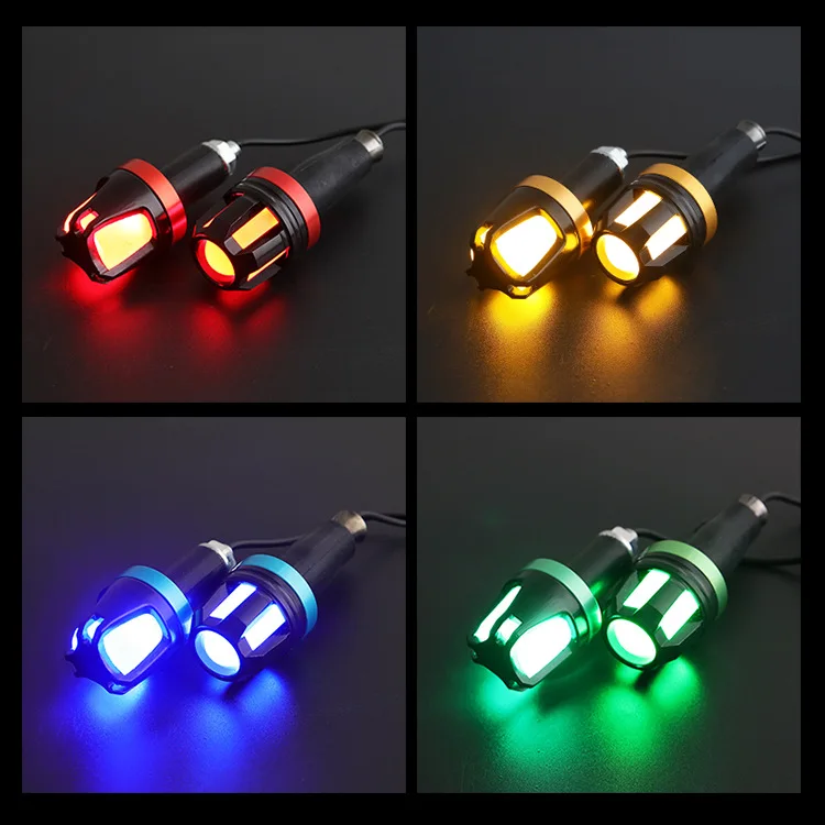 

Electric Vehicle Handle Led Lamp Refit Motorcycle Led Turn Light 2-color Warning Direction Light Plug Universal Moto Accessories