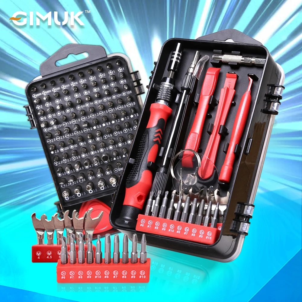 

GIMUK 138 In 1 Screwdriver Set Precision Torx Screw Driver Magnetic Bits Kit For Damaged Screw Extractor Household Repair Tools