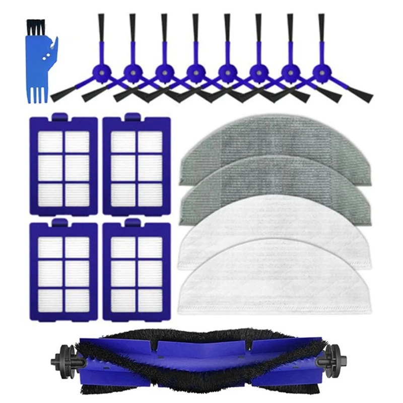 

18Pcs Replacement Spare Parts Kit For Eufy Robovac X8 Hybrid Robot Vacuum Cleaner Main Side Brush Hepa Filter Mop Cloth